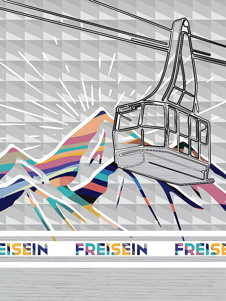 FREISEIN | Damen Multifunktionstuch HavensLadder | Gris claro