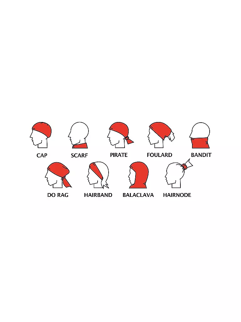 FREISEIN | Damen Multifunktionstuch HavensLadder | Gris claro