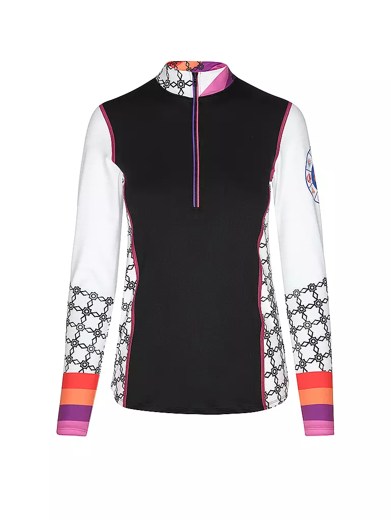 FREISEIN | Damen Unterzieh Zipshirt Winter Wonder | Negro