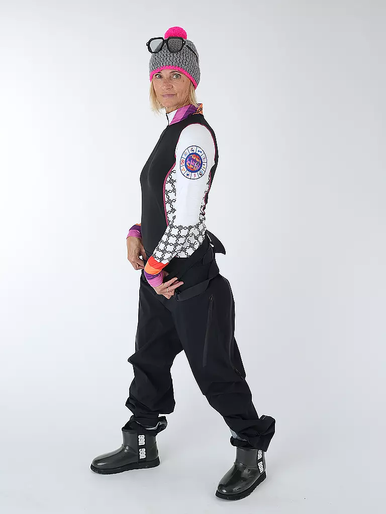 FREISEIN | Damen Unterzieh Zipshirt Winter Wonder | Negro