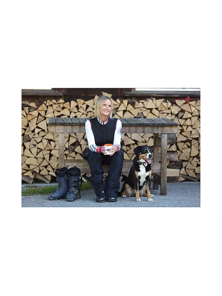 FREISEIN | Damen Unterzieh Zipshirt Winter Wonder | Negro