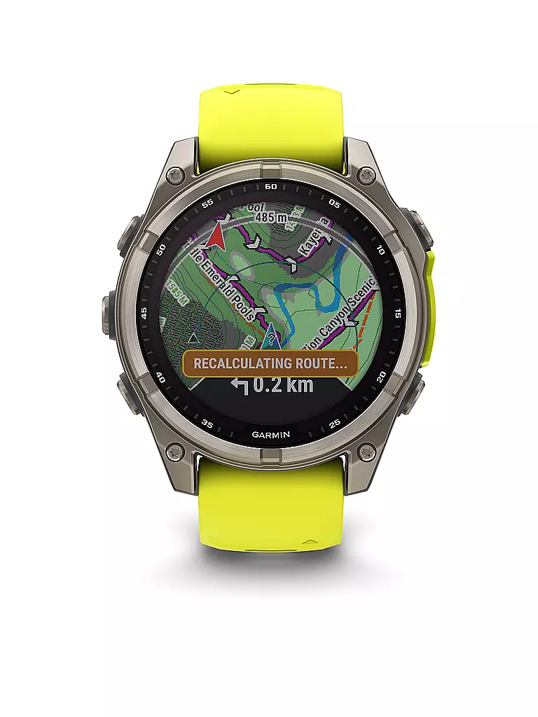 GARMIN | Smartwatch GPS multisport Fenix 8 Solar Sapphire 47 mm | Naranja