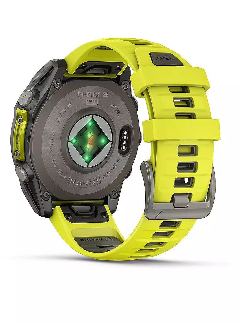 GARMIN | Smartwatch GPS multisport Fenix 8 Solar Sapphire 47 mm | Naranja