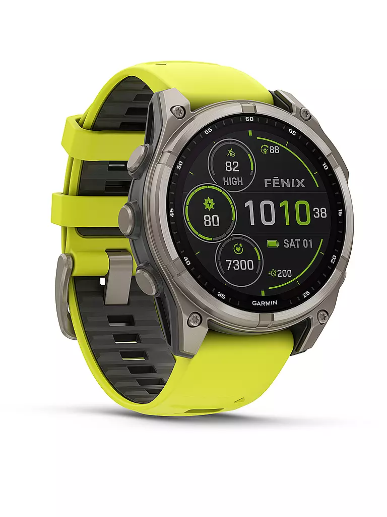 GARMIN | Smartwatch GPS multisport Fenix 8 Solar Sapphire 47 mm | Naranja