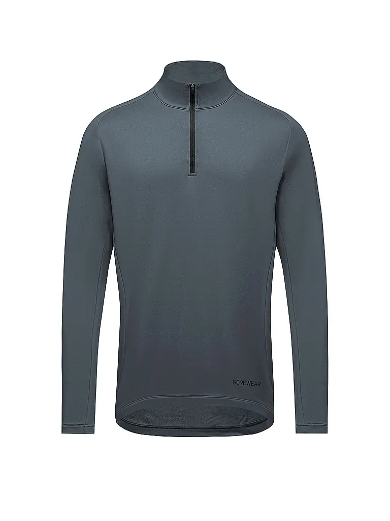 GOREWEAR | Camiseta de running para hombre Everyday con cremallera de 1/4 | Gris