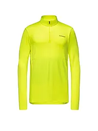 GOREWEAR | Camiseta de running térmica de entrenamiento para hombre con cremallera de 1/4 | Amarillo