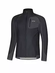 GOREWEAR | Chaqueta de running para hombre R3 Partial GORE® WINDSTOPPER® | Negro