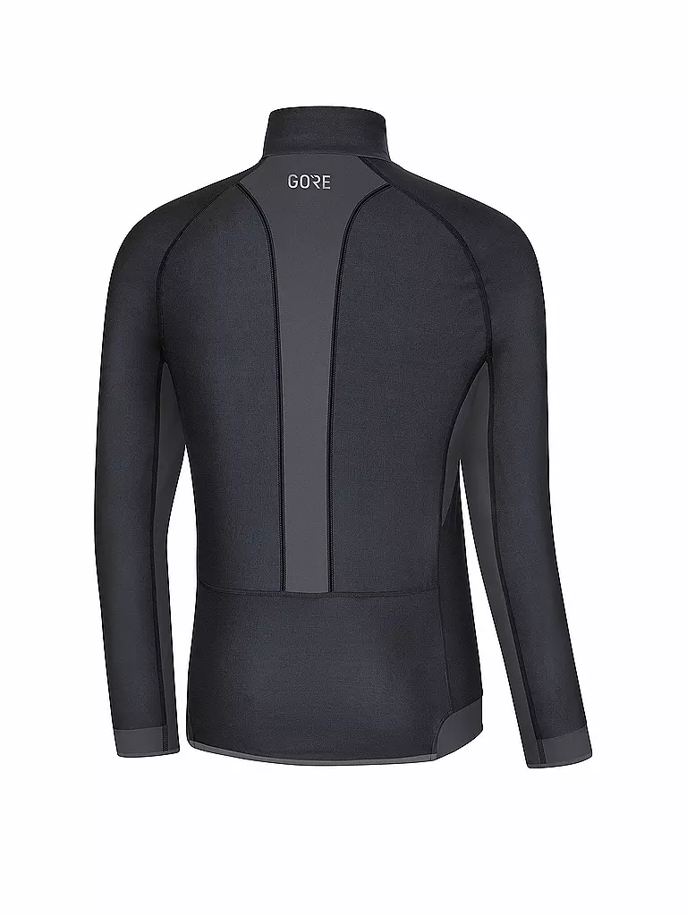 GOREWEAR | Chaqueta de running para hombre R3 Partial GORE® WINDSTOPPER® | Negro