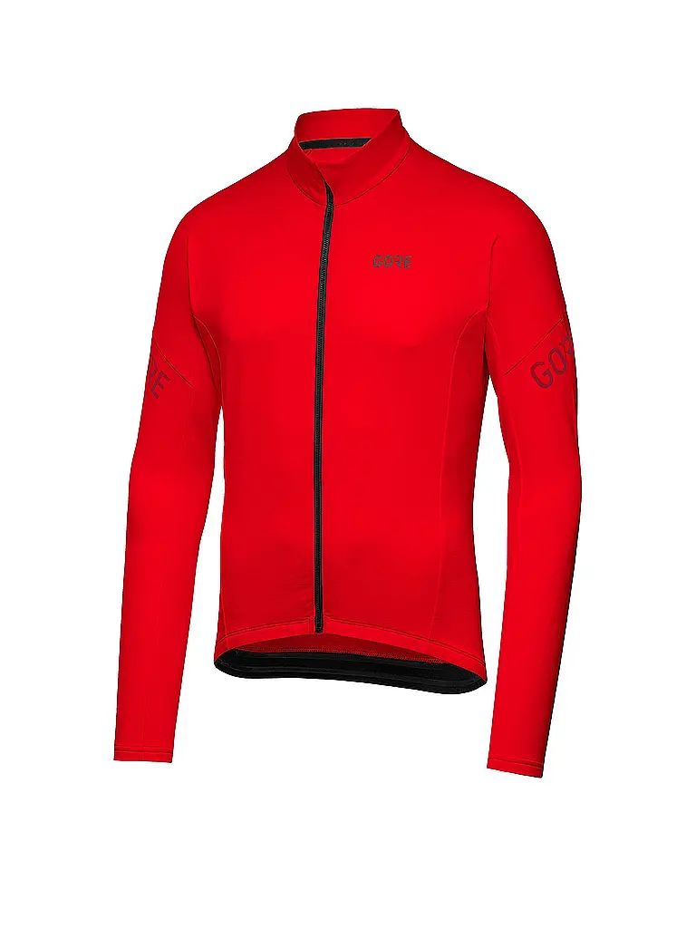 GOREWEAR | Maillot de ciclismo térmico C3 FZ para hombre | Rojo