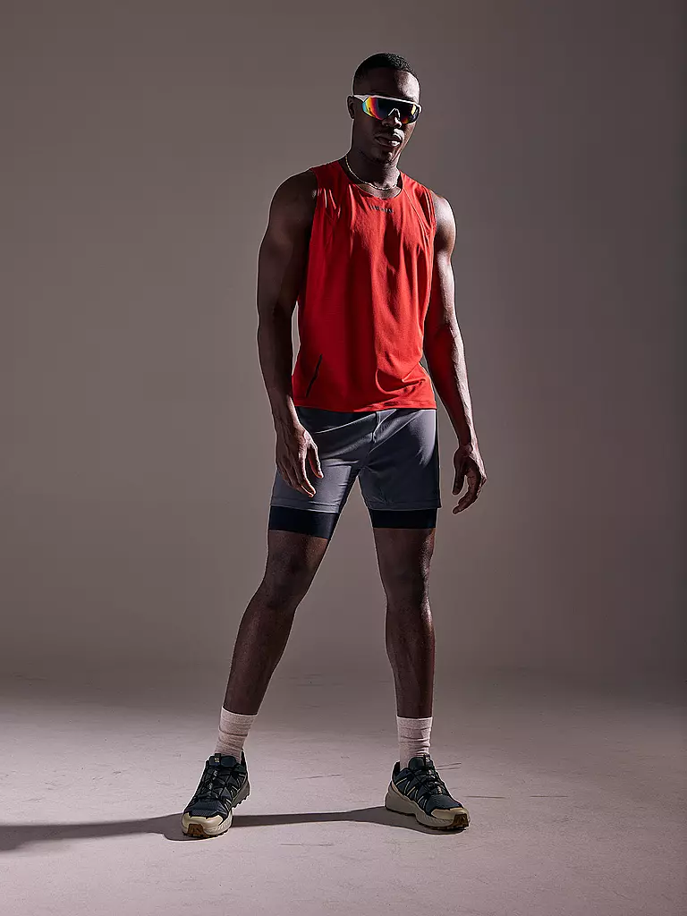 GOREWEAR | Pantalón corto de running para hombre Concurve 5 2in1 | Gris