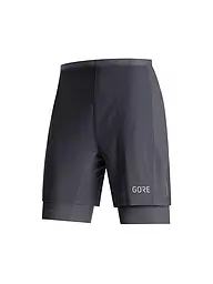 GOREWEAR | Pantalón corto de running para hombre R5 2IN1 | Negro
