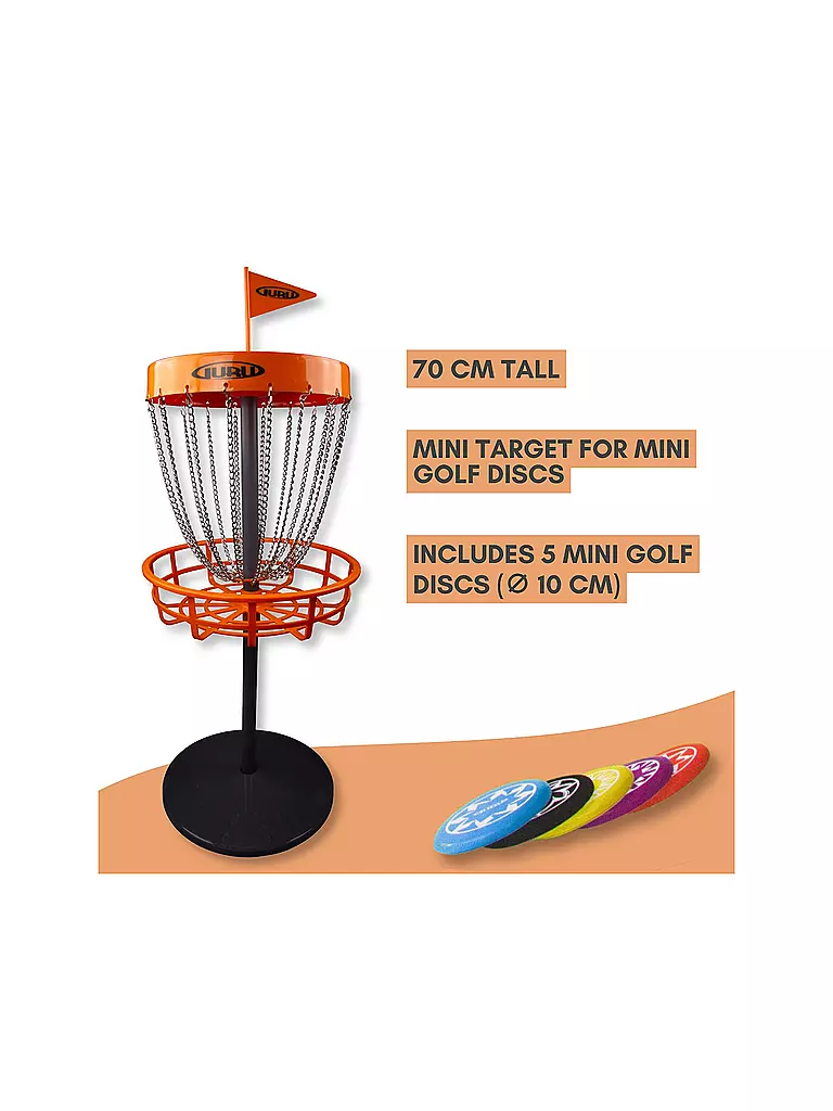 GURU | Guru Disc Golf Mini Basket-Set incl. 5 discos |