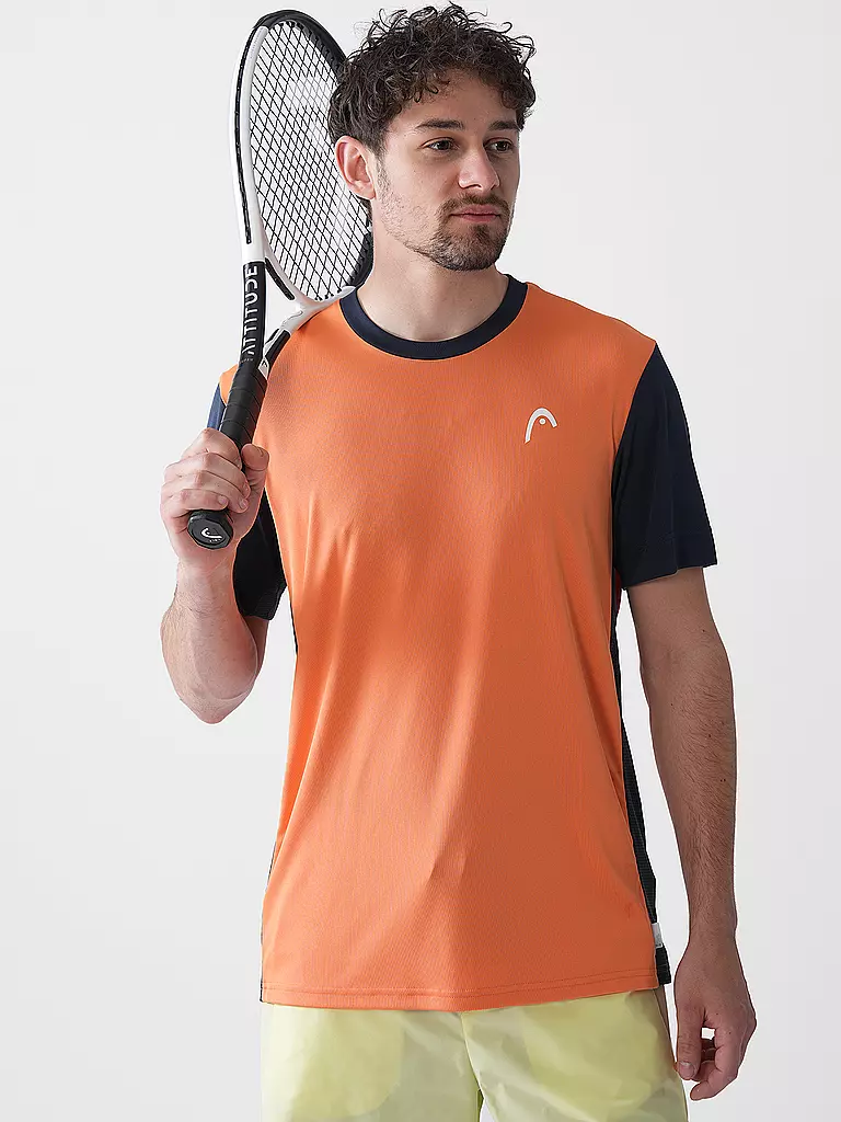 HEAD | Camiseta de tenis Slice para hombre | Naranja