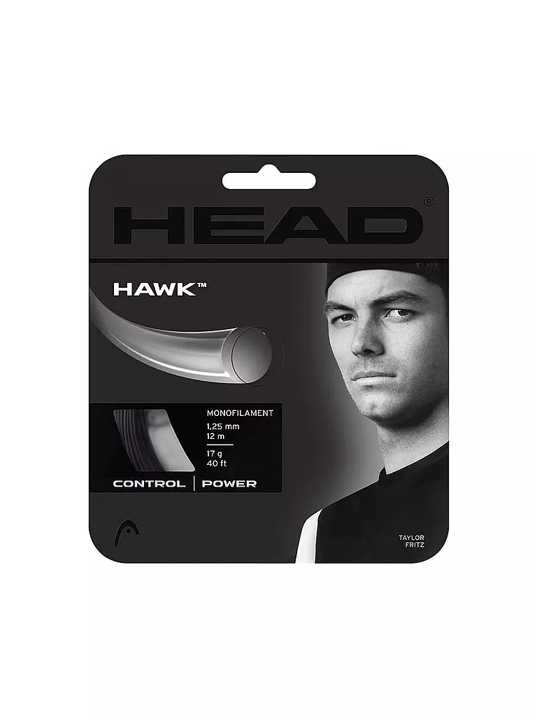 HEAD | Cuerda de tenis Hawk | Negro