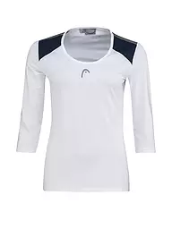 HEAD | Damen Tennisshirt Club 22 Tech 3/4 | Blanco