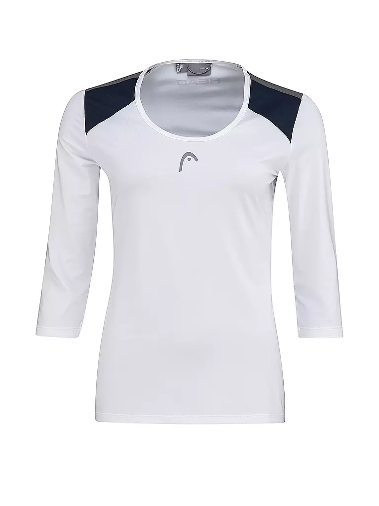 HEAD | Damen Tennisshirt Club 22 Tech 3/4 | Blanco