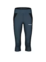 HEAD | Mallas de tenis técnicas 3/4 para mujer | Azul oscuro