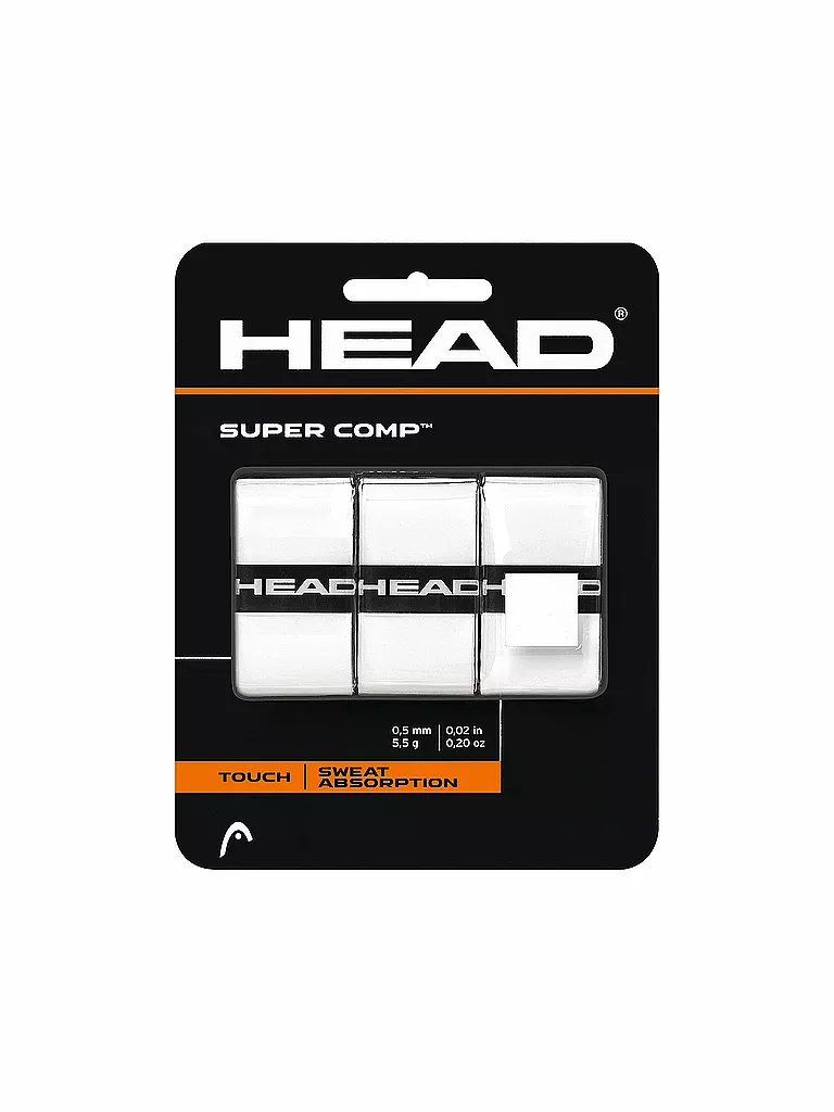 HEAD | Overgrips de Tenis Super Comp | Blanco