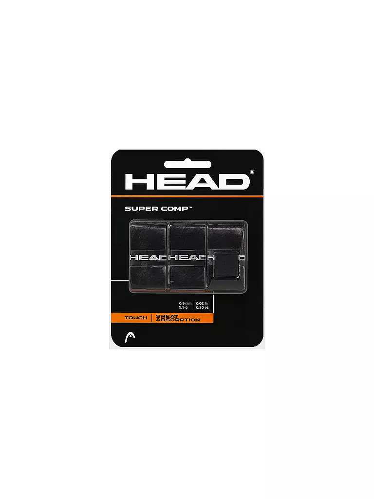 HEAD | Overgrips de tenis Super Comp | Negro