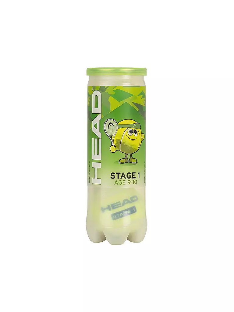 HEAD | Pelotas de tenis Stage 1 | Amarillo