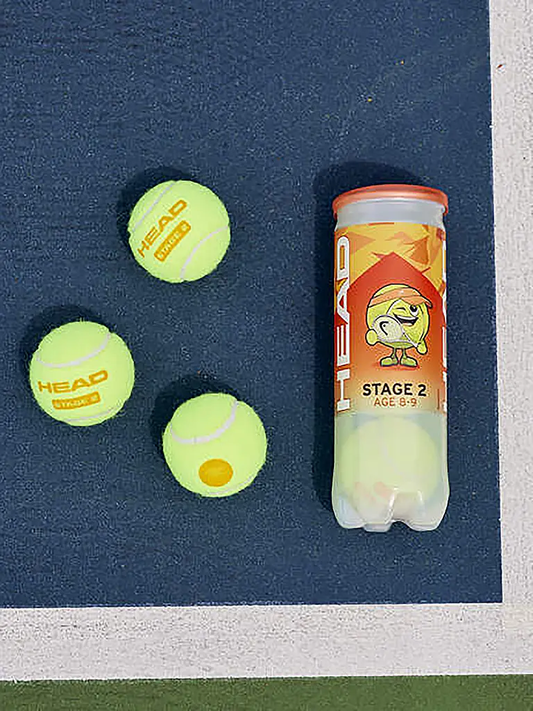 HEAD | Pelotas de tenis Stage 2, paquete de 3 | 