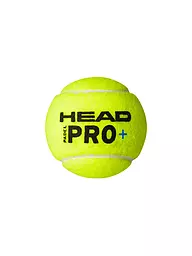 HEAD | PRO+ 3 Pelotas de pádel | Amarillo