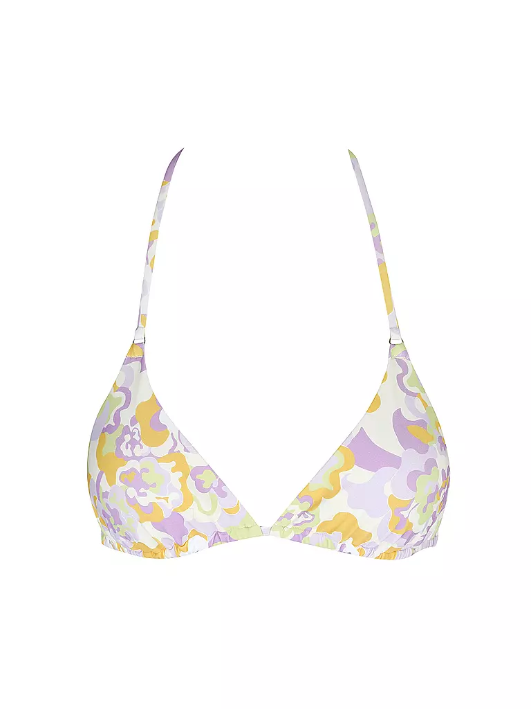 HOT STUFF |  Damen Bikinioberteil Triangel Print | Verde claro