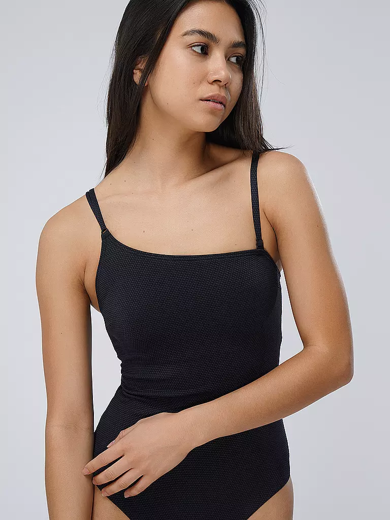 HOT STUFF | Damen Badeanzug One Shoulder | Negro