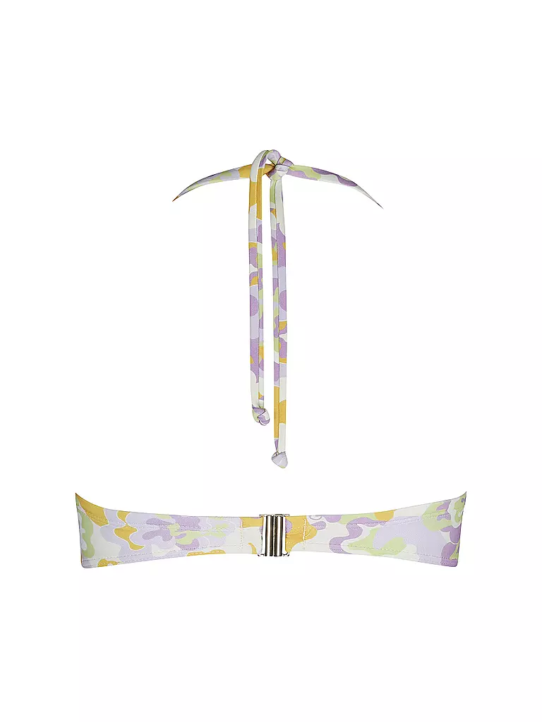 HOT STUFF | Damen Bikinioberteil Bandeau Print | Verde claro
