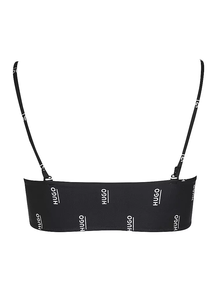 HUGO | Damen Bikinioberteil Bralette Hugo Logo | Negro