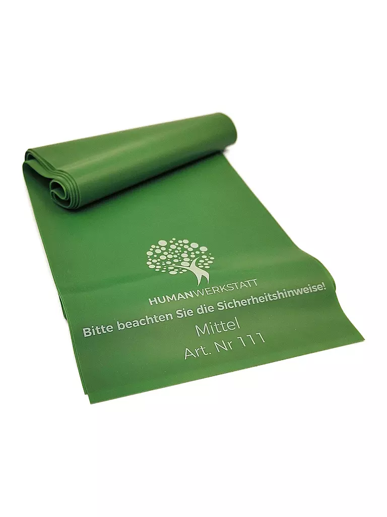 HUMANWERKSTATT | Banda de entrenamiento de látex mediana | Verde oscuro