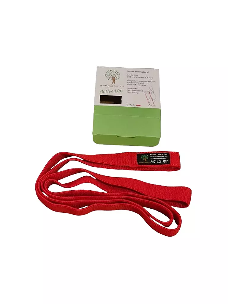 HUMANWERKSTATT | Banda de entrenamiento Textil Simple | Rojo