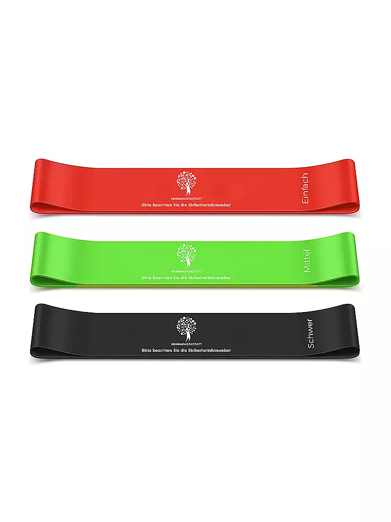 HUMANWERKSTATT | Set de 3 bandas de resistencia | Multicolor