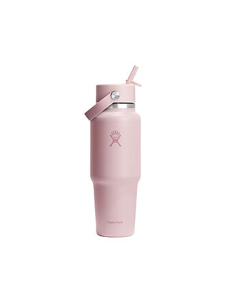 HYDRO FLASK | Botella de viaje de boca ancha de 32 oz con tapa de pajita flexible