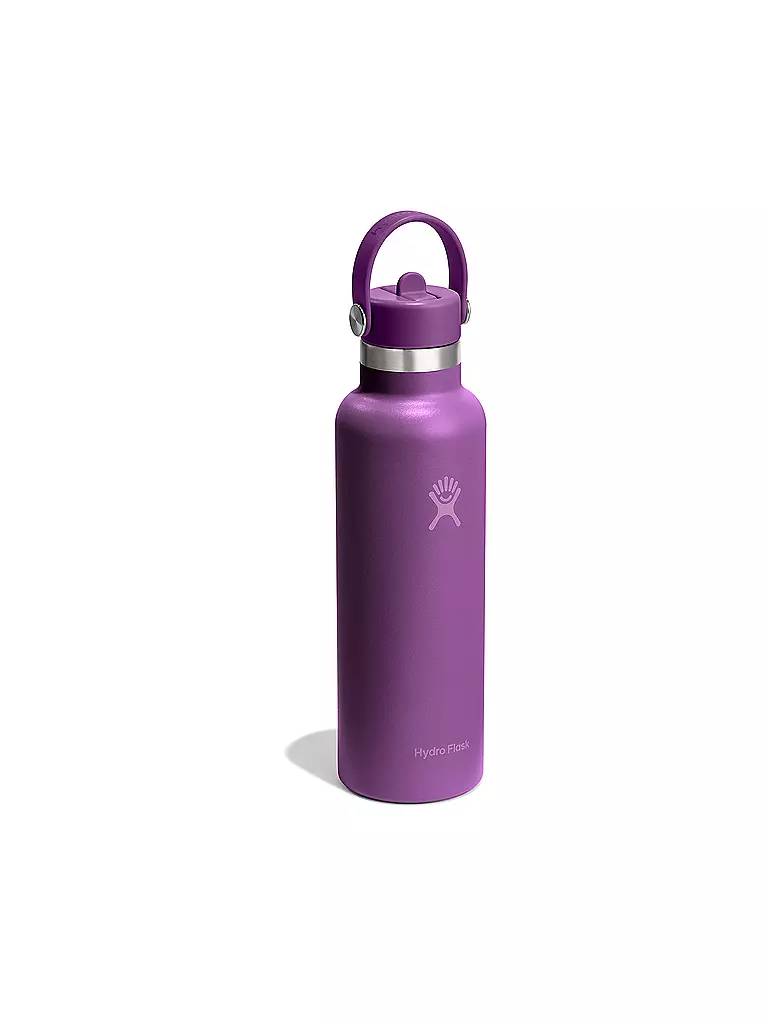 HYDRO FLASK | Botella de agua Standard Flex Straw Cap 621ml | Rojo oscuro