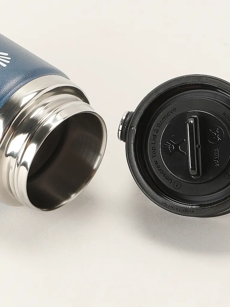 HYDRO FLASK | Botella de agua Wide Mouth Flex Sim Lid 354ml | Azul oscuro