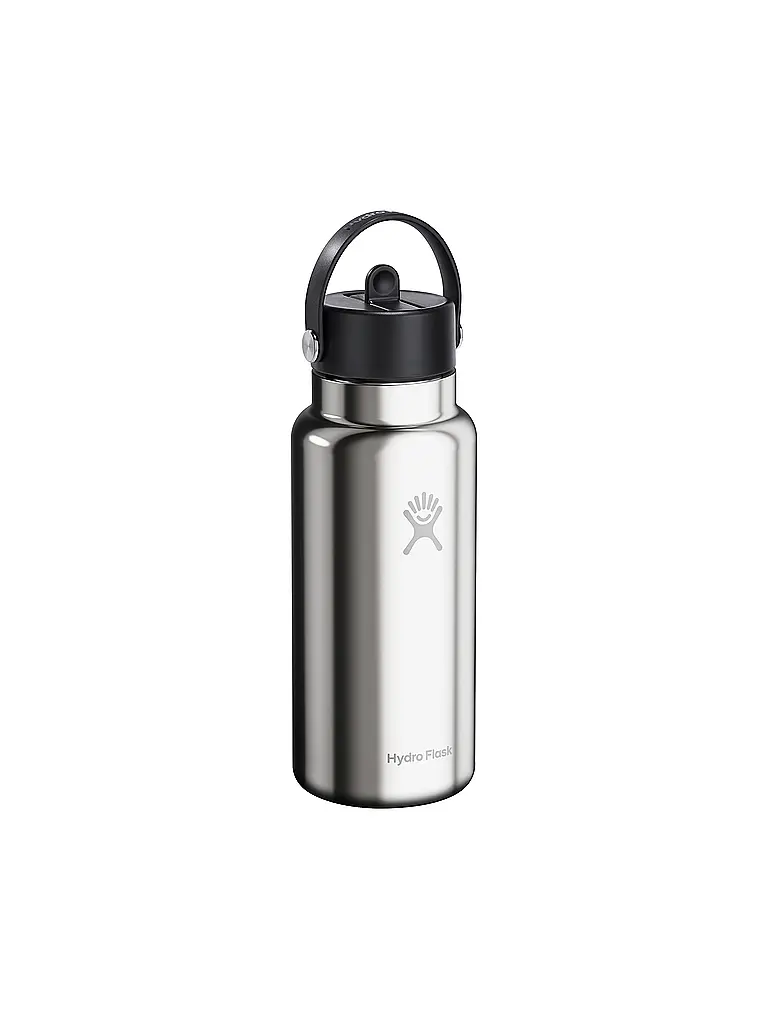 HYDRO FLASK | Trinkflasche Wide Flex Straw Limited Edition 946ml isoliert | Plata