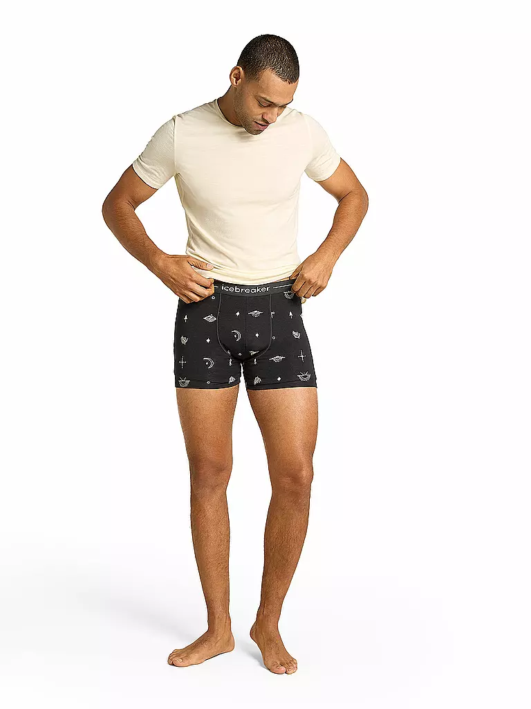 ICEBREAKER | Bóxer para hombre Anatomica 150 Explore | Negro