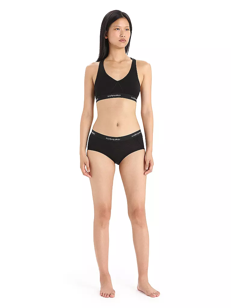 ICEBREAKER | Braga para mujer Sprite BF 150 | Negro
