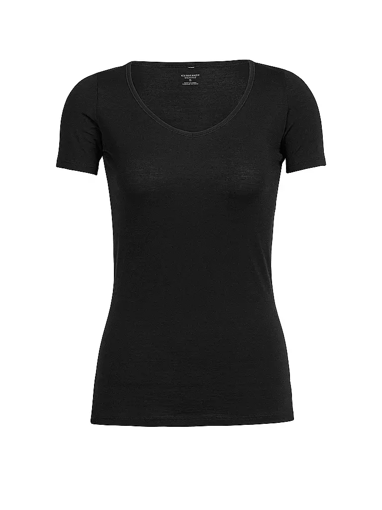 ICEBREAKER | Camiseta de mujer 150 Siren Sweetheart | Negro