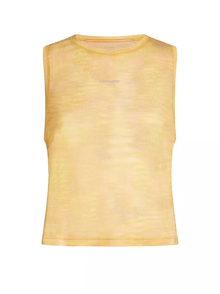 ICEBREAKER | Camiseta de tirantes funcional para mujer Fusion 125 Cool | Amarillo