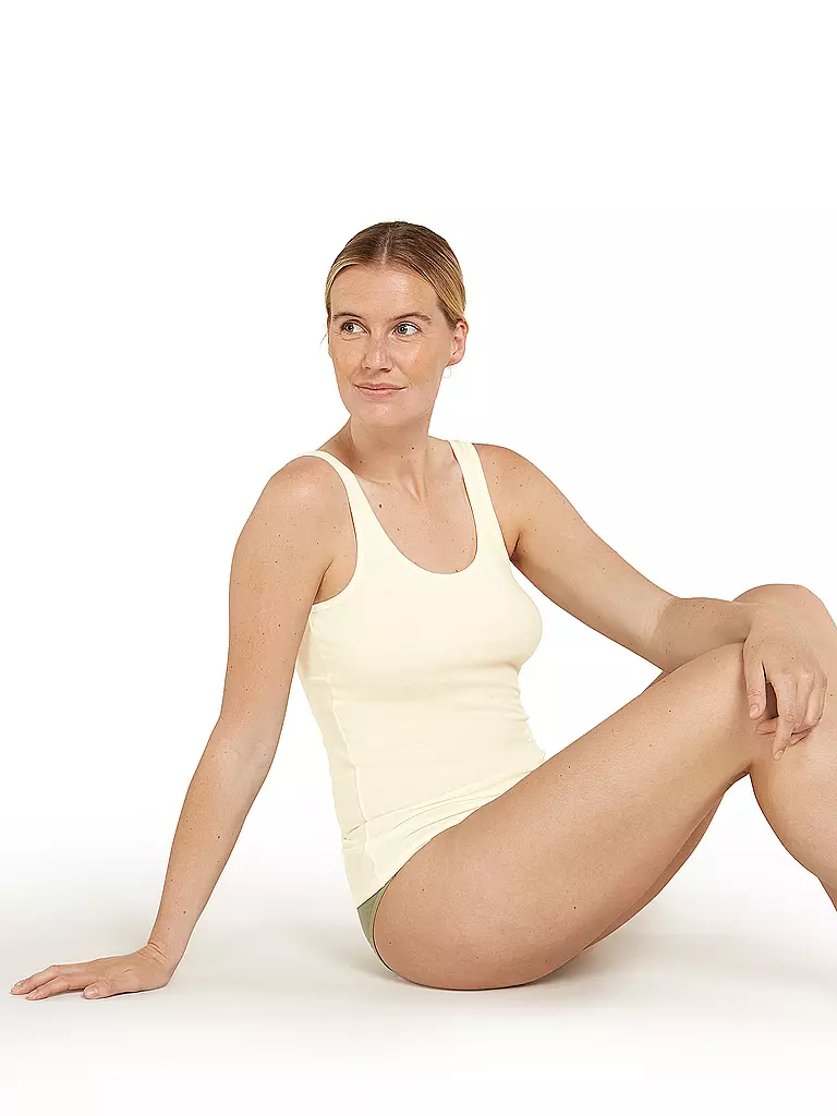 ICEBREAKER | Camiseta de tirantes funcional para mujer Siren BF 150 | Blanco