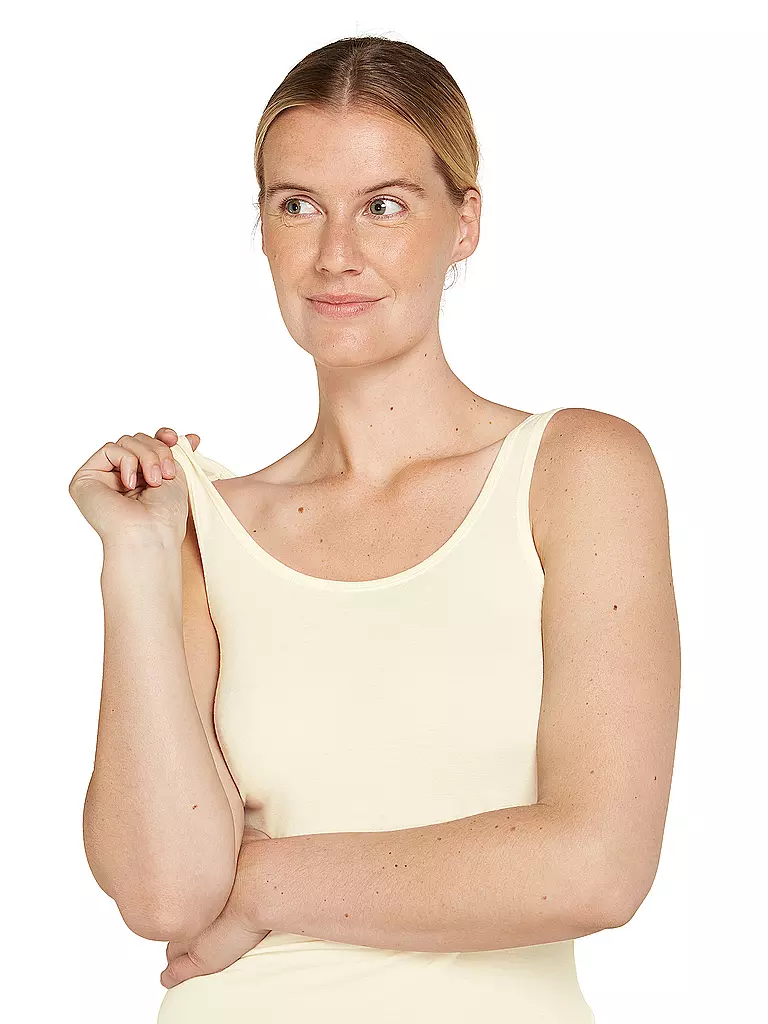 ICEBREAKER | Camiseta de tirantes funcional para mujer Siren BF 150 | Blanco