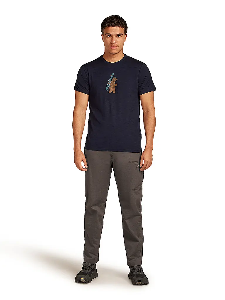 ICEBREAKER | Camiseta funcional de hombre Bear Tour 150 Tech | Azul oscuro