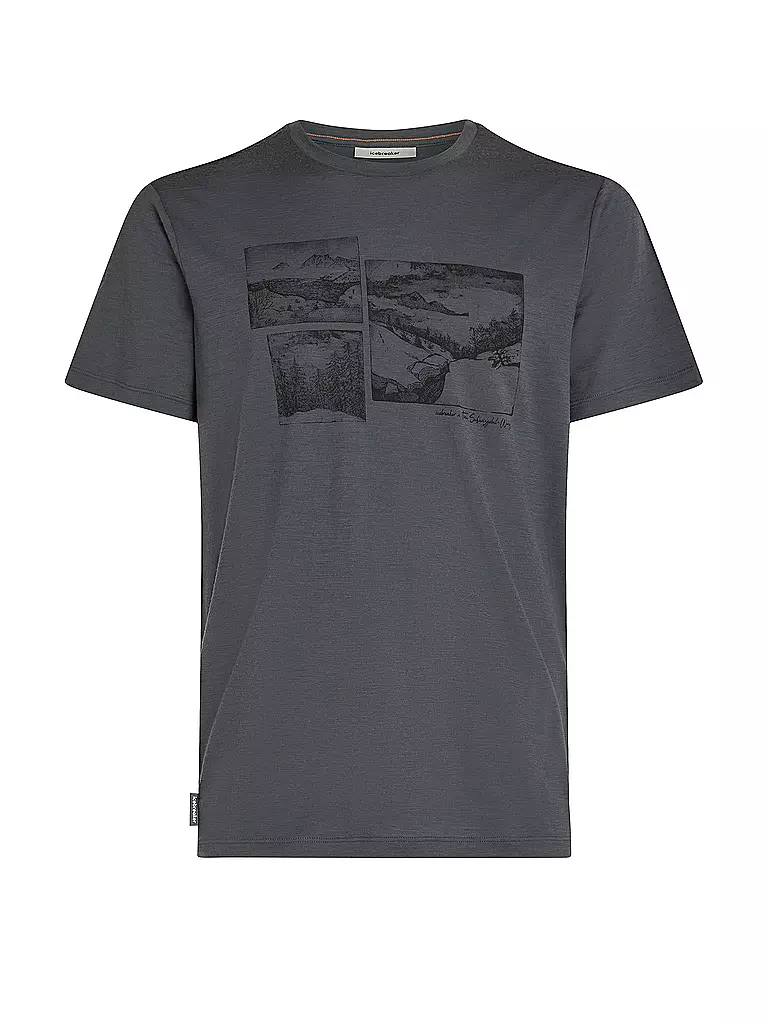 ICEBREAKER | Camiseta funcional de hombre Journey 150 Tech | Gris