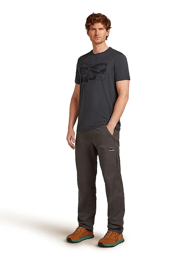 ICEBREAKER | Camiseta funcional de hombre Journey 150 Tech | Gris