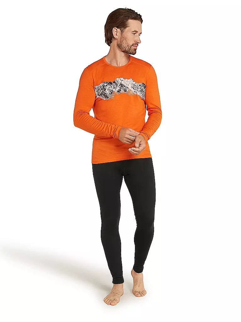 ICEBREAKER | Camiseta funcional de hombre Merino 200 Oasis Thermo | Naranja