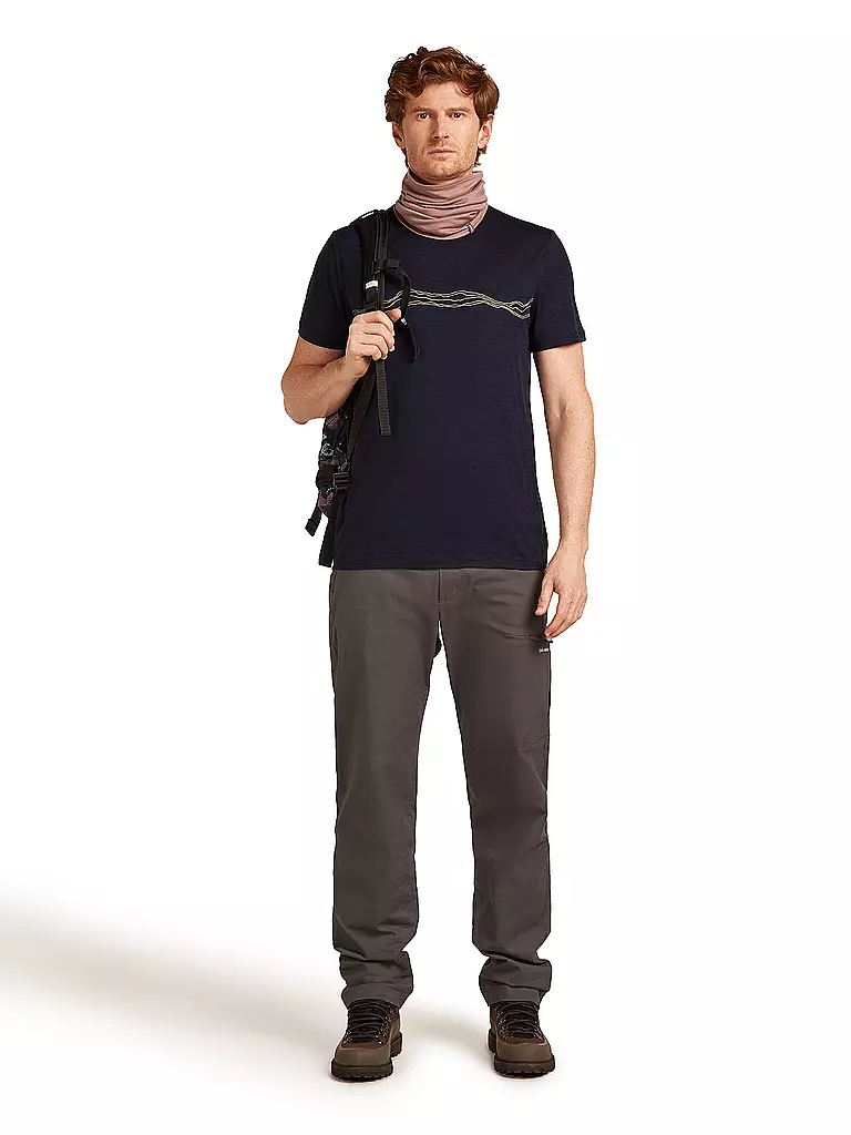 ICEBREAKER | Camiseta funcional de hombre Mount Pulse 150 Tech | Azul oscuro