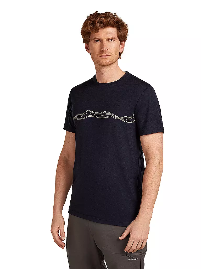 ICEBREAKER | Camiseta funcional de hombre Mount Pulse 150 Tech | Azul oscuro