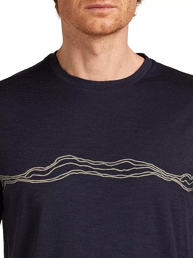 ICEBREAKER | Camiseta funcional de hombre Mount Pulse 150 Tech | Azul oscuro